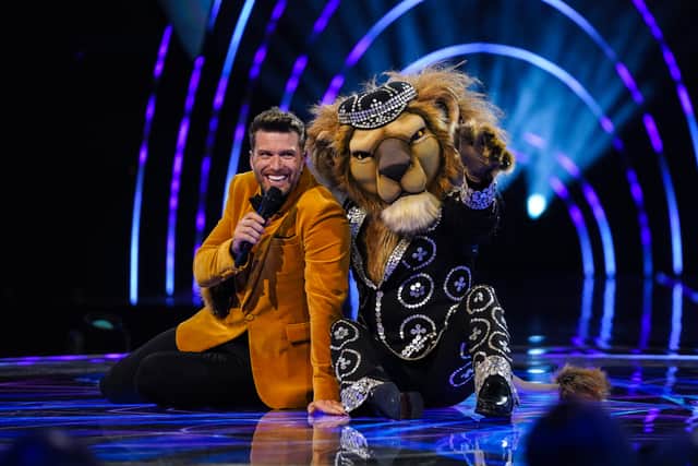 Pearly King and Masked Singer host Joel Dommett (Pic: ITV)