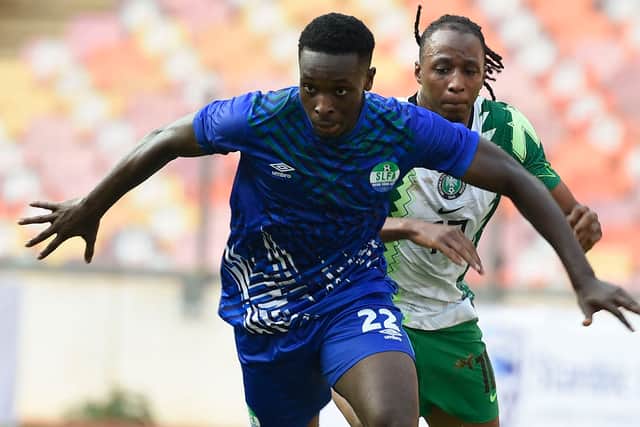  Conteh in action for Sierra Leone (photo Getty Images)