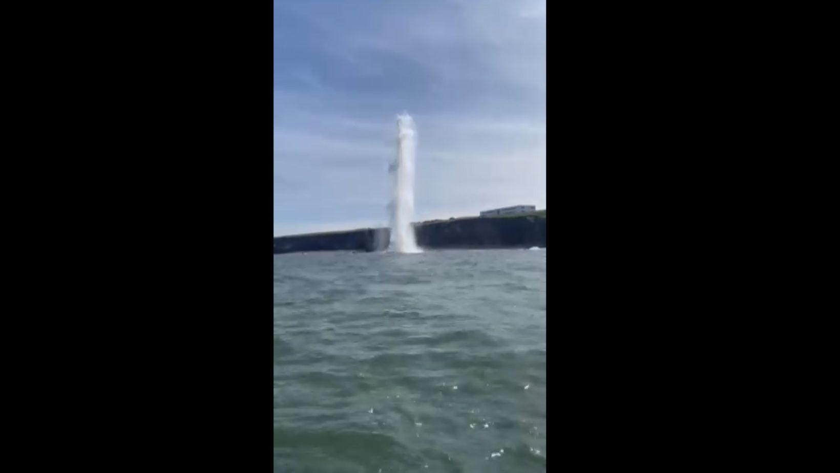 Controlled explosion of undetonated WW2 bomb in sea involving HM Coastguard and the Royal Navy - Vimarsana News