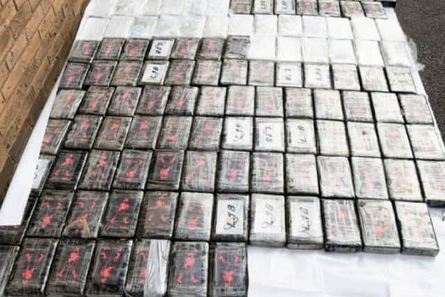 Recovered drugs. Two drugs smugglers who attempted to import cocaine with a street value of £42 million into the UK on a small boat have been jailed.