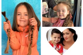 Bradley Lowery's little sister Gracie-Mae who donated her hair to the Little Princess Trust in his memory.