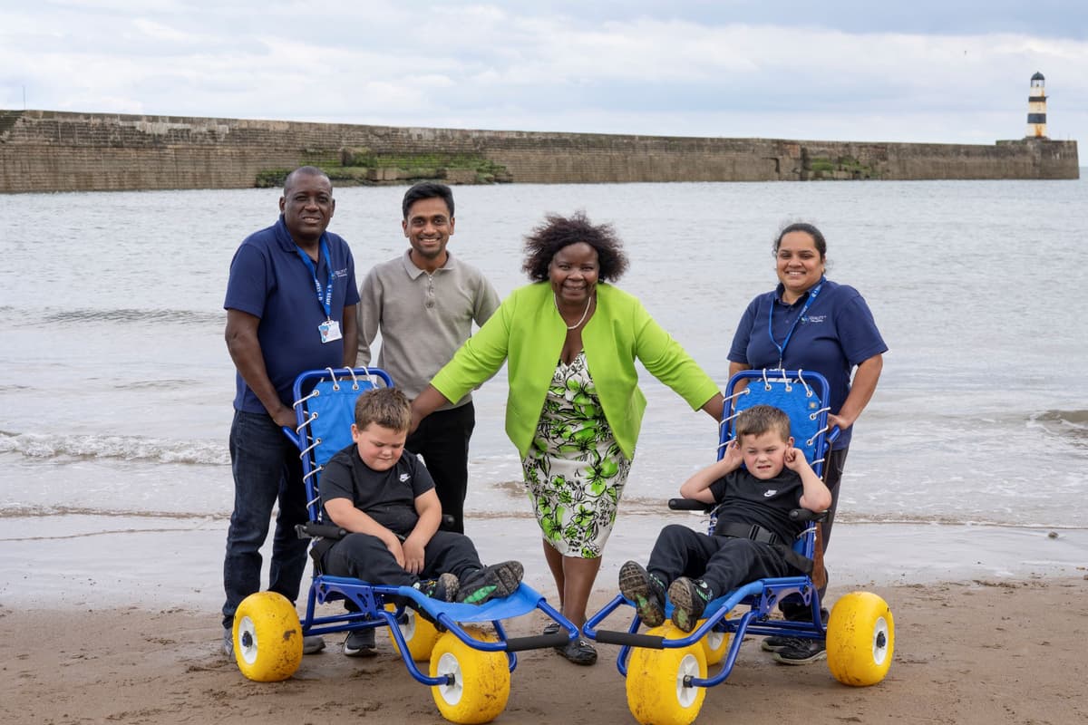 Sand-friendly wheelchairs enabling kids and adults to enjoy day at the ...