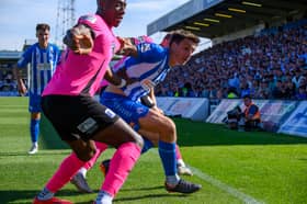 Hartlepool United striker Jordan Hugill. 