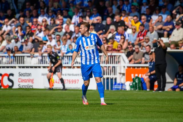 Hartlepool United forward Jack Nolan (photo Chris Fyratt)