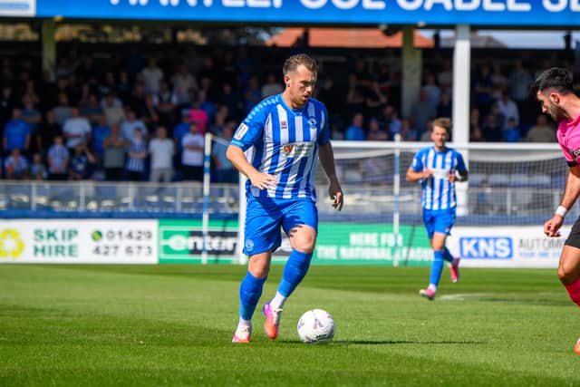 Hartlepool United forward Jack Nolan (photo Chris Fyratt)