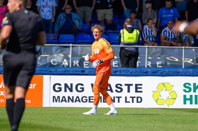 Hartlepool United goalkeeper Max Merrick (photo Chris Fyratt)