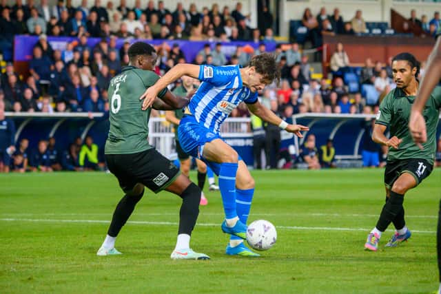 Action from Hartlepool United's home game with National League rivals Eastleigh (photo Chris Fryatt)