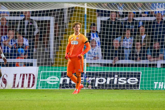 Hartlepool United goalkeeper Max Merrick (photo Chris Fryatt)