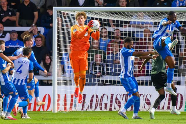 Hartlepool United goalkeeper Max Merrick (photo Chris Fryatt)