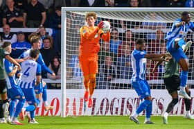 Hartlepool United goalkeeper Max Merrick.