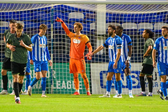 Hartlepool United goalkeeper Max Merrick (photo Chris Fryatt).