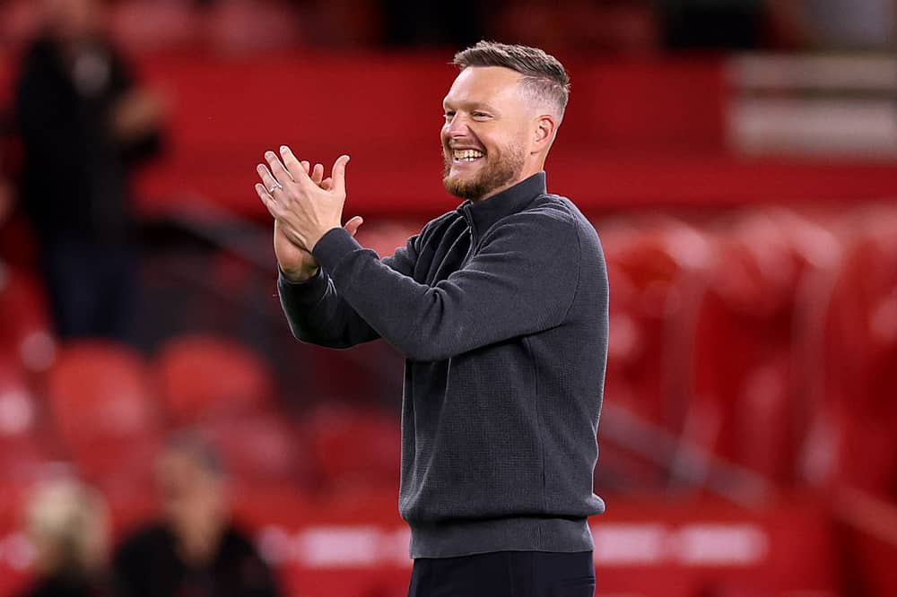 Middlesbrough head coach Kim Hellberg. 