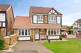 The Brimston Close home occupies a generous corner plot in a private Hartlepool cul-de-sac