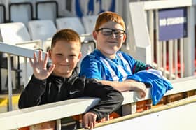 Hartlepool United fans got behind their side in Saturday's FA Cup fourth qualifying round defeat against Marine (photo Chris Fryatt)