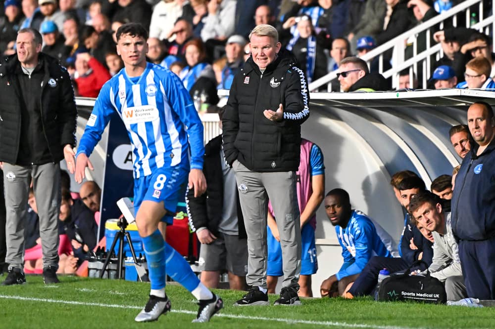 Hartlepool United head coach Pete Wild. 