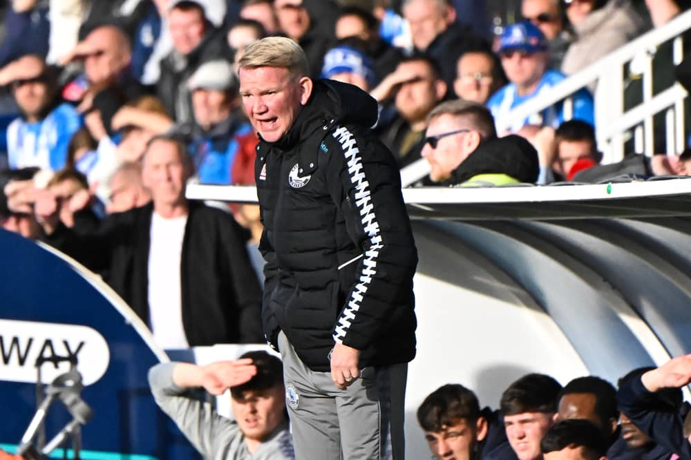 Hartlepool United head coach Pete Wild. 