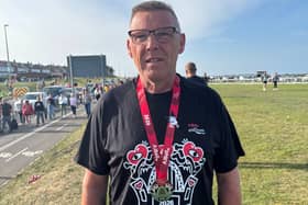 John Butterfield from Hawthorns care home completed the Great North Run for Barchester's Charitable Foundation