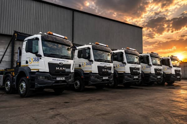 J&B Recycling Hookloaders at Hartlepool depot