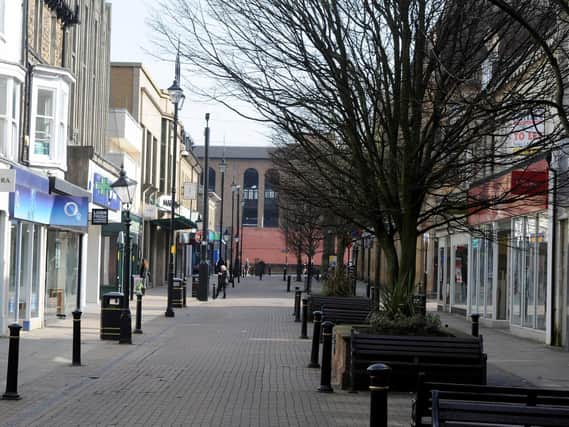 Many Harrogate streets have been left deserted as people are made to stay at home.