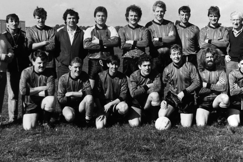 September 1987and pictured is Gipton WMC, who played in the Leeds Sunday League Senior Division.