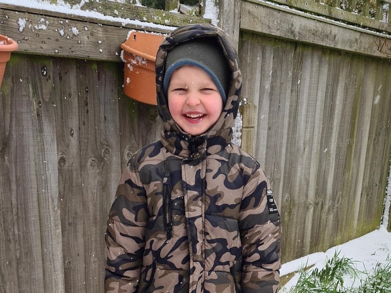 Jacob celebrated his sixth birthday in the snow