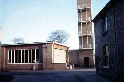 Wetherby Fire Station at the end of Victoria Street close to the junction with Walton Road in February 1965. It was built in 1957.