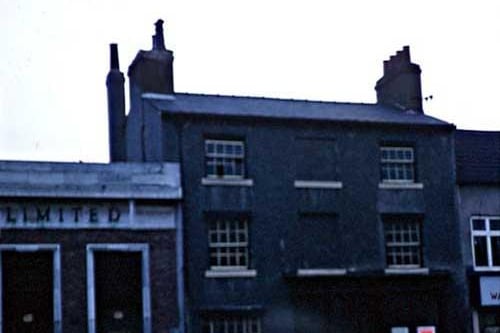 The premises of solicitors Coates & Brett on Market Place in 1965. This is the oldest building in the Market Place and appears on the 1811 ground plan