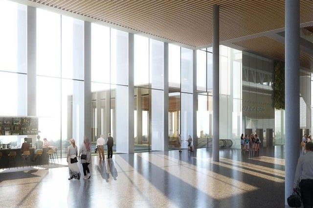 The glass panels would allow for a lot of light inside the airport terminal.