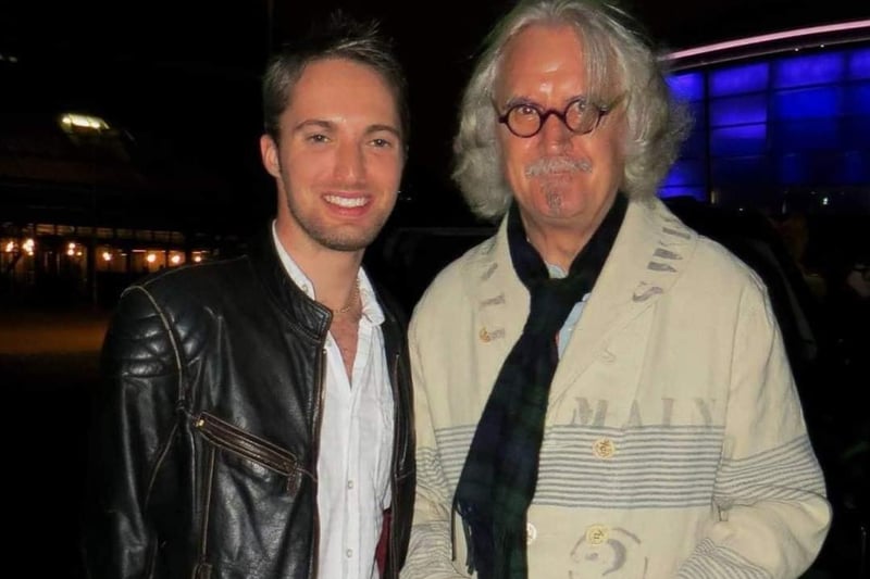 Chris Mcloughlin with Billy Connolly in Glasgow