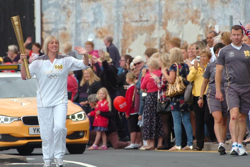 And Frankie Townsend also helped the torch pass through Castleford.