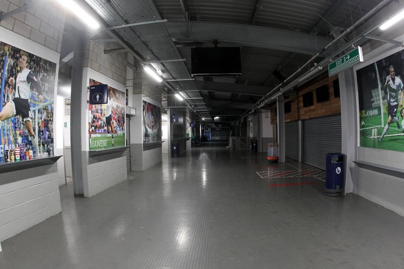 The concourse under the Alan Kelly Town Stand was silent again
