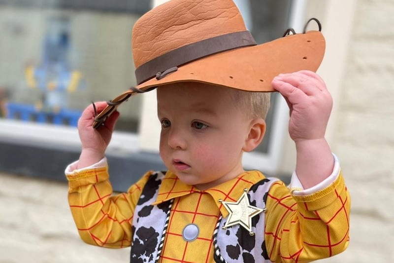 Jack (two) as Woody from Toy Story (sent by Amy Abbott)