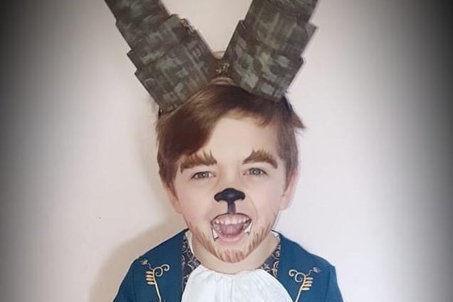 Ason Bradley (four) as the beast from Beauty and the Beast (sent by Jade Elise Williams