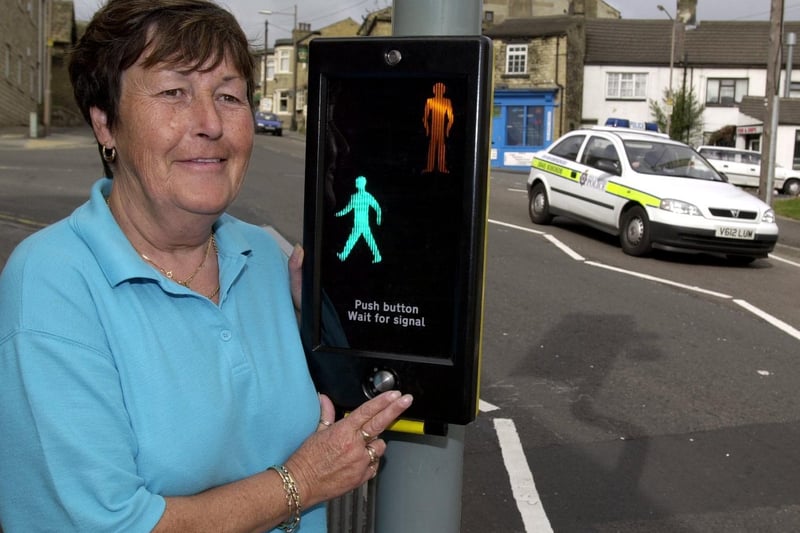 Campaigner Jean Thompson was celebrating the installation of a pedestrian crossing at Lowtown.