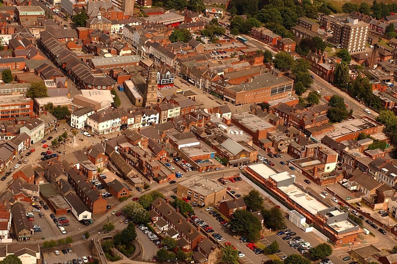 Do you recognise Pontefract town centre in this aerial snap?