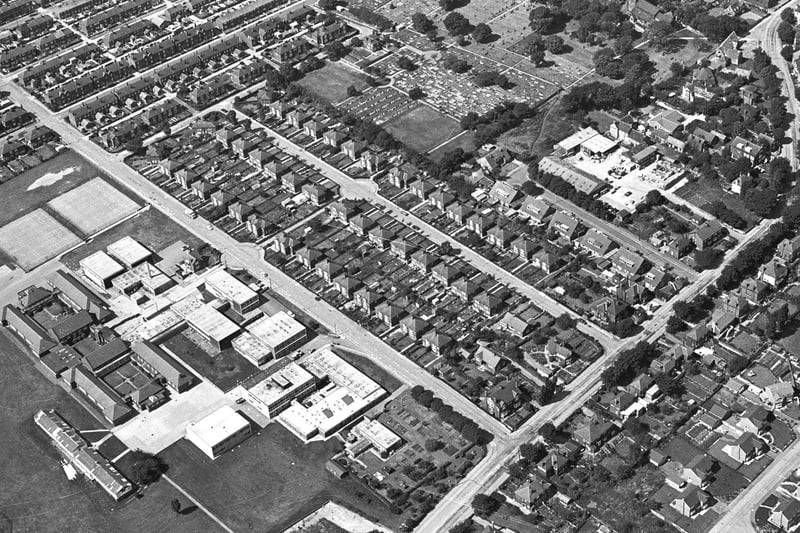 Normanton Secondary Modern school, later Freeston College and now Outwood Academy Freeston is seen in 1978.