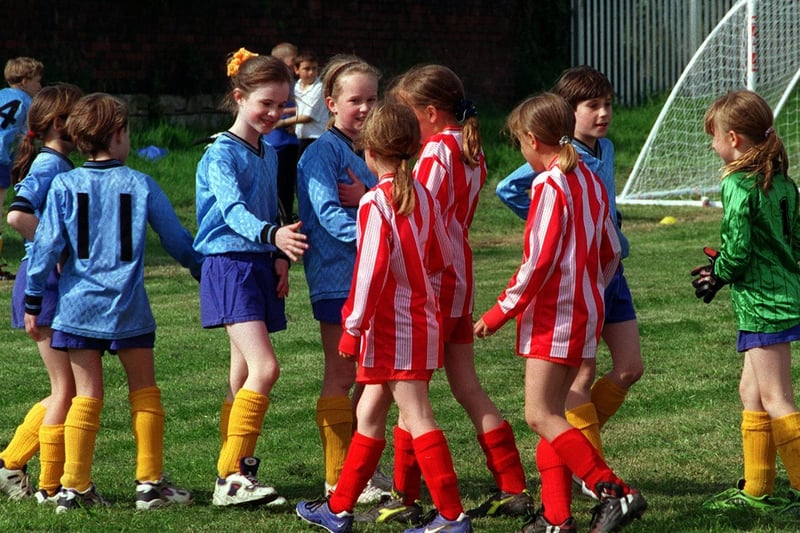 Football was the winner when Cross Hall Junior School hosted an F.A. initiative in May 1999.