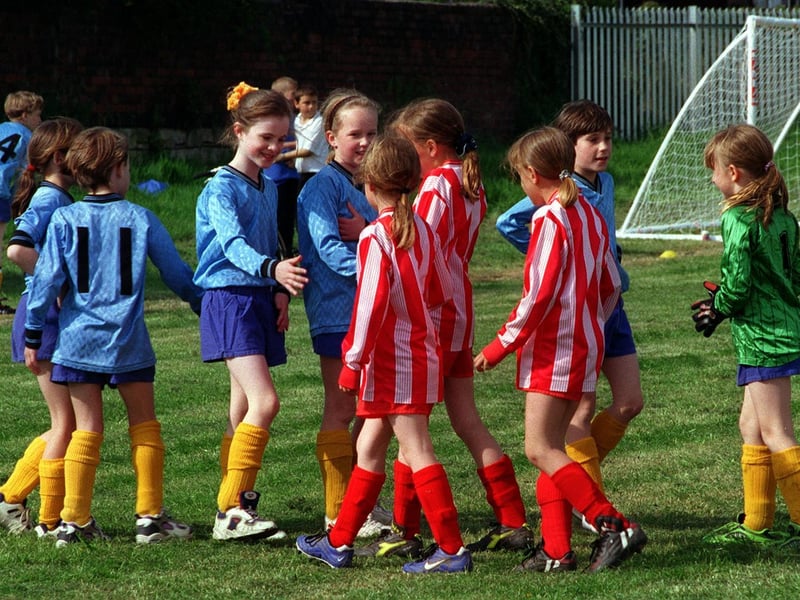 Football was the winner when Cross Hall Junior School hosted an F.A. initiative in May 1999.