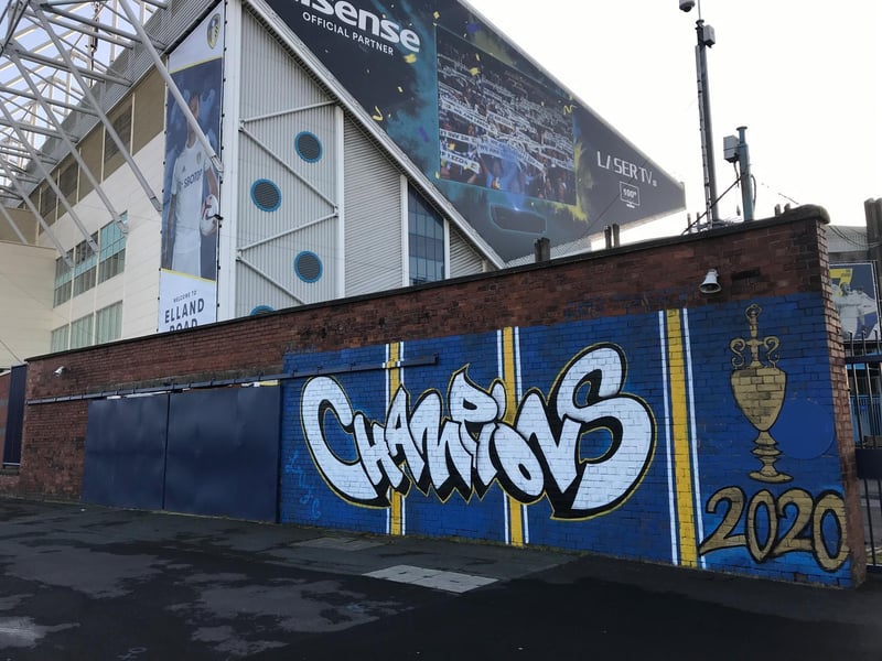 Leeds United midfielder Mateusz Klich worked with local artist Adam Duffield to bring this to life at Elland Road.