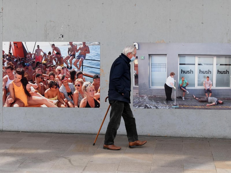 "People can see the images safely by walking the streets."