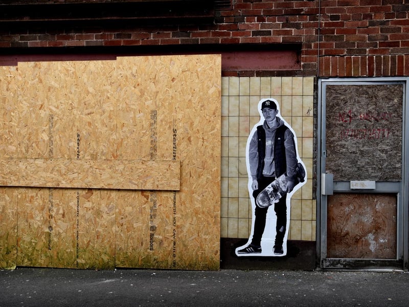 Images are dotted around the city