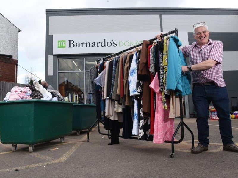 Manager Stewart Hornby at the Barnardo's Donation Centre