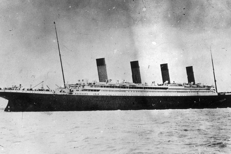 RMS Titanic, 1912.

Only three out of four smoke stacks (chimneys) actually worked. The other was just to make the ship look more impressive.