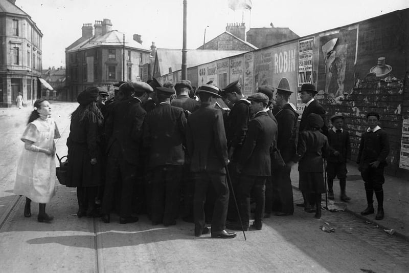 A crowd gathered in Devon around a survivor in 1912 to hear his account.

The interior of the ship was inspired by the interior of the Ritz hotel in London.