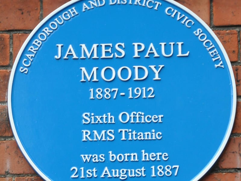 The Titanic's Sixth Officer, James Paul Moody, was born in Scarborough.
It is believed that 13 honeymooning couples were aboard.