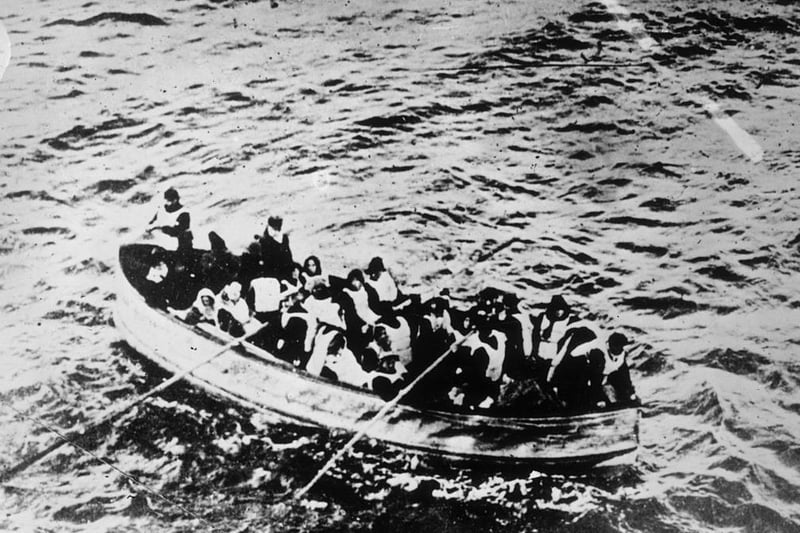 Survivors of the Titanic in a crowded lifeboat.

The last Titanic survivor died in 2009, aged 97. She was only two months old on the maiden voyage.