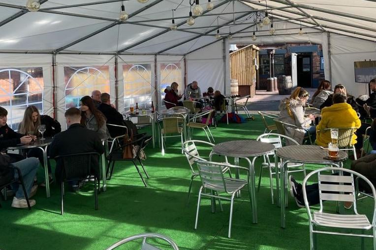The Unicorn near Wakefield has undergone a transformation in recent years, and coronavirus means it has again. This time, with a 46-seat marquee complete with two big TV screens
