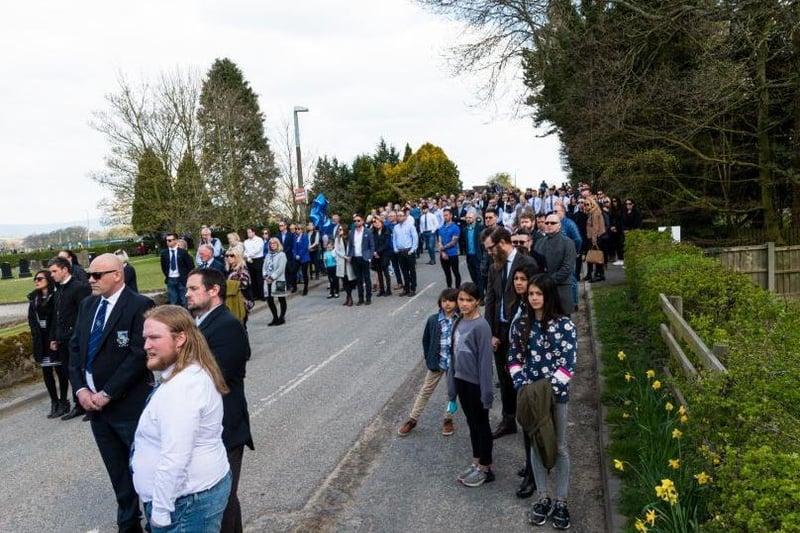 Mourners lined the streets respectfully to remember Charlie