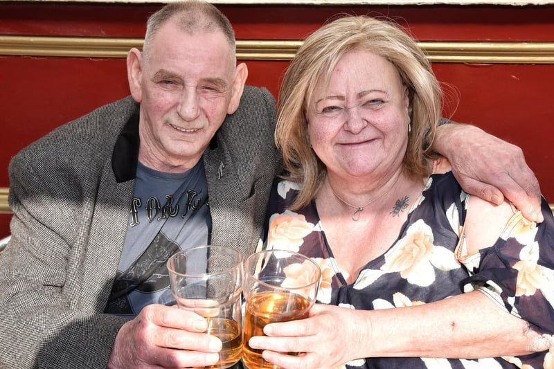 The Rose & Crown, Blackpool - Pictured Lenny Parr and Ann Bailey.