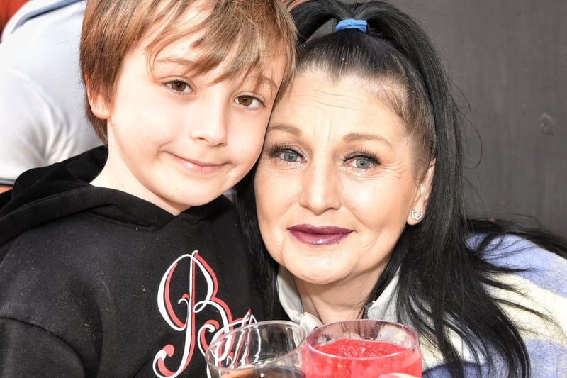 The Rose & Crown, Blackpool - Pictured Malakie (10) and Kellie Dasilva.